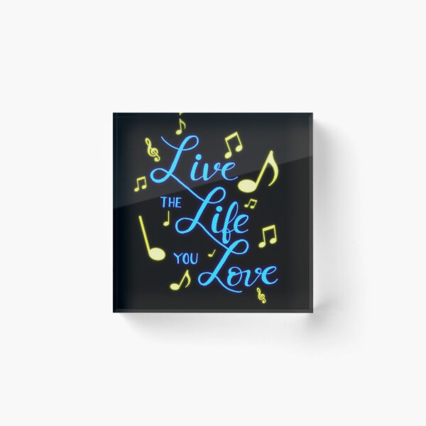 Item preview, Live the Life you Love Neon  designed and sold by KenyCanales.