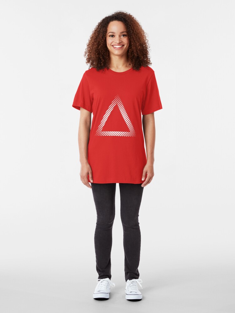 Alternate view of triangle 02 /// Simple Slim Fit T-Shirt