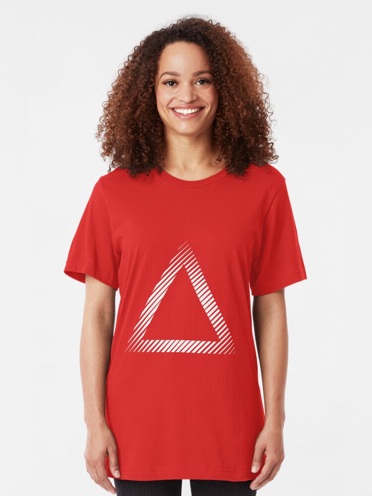Alternate view of triangle 02 /// Simple Slim Fit T-Shirt