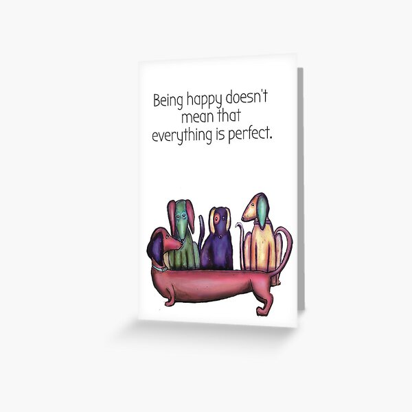 Happiness quote Greeting Card