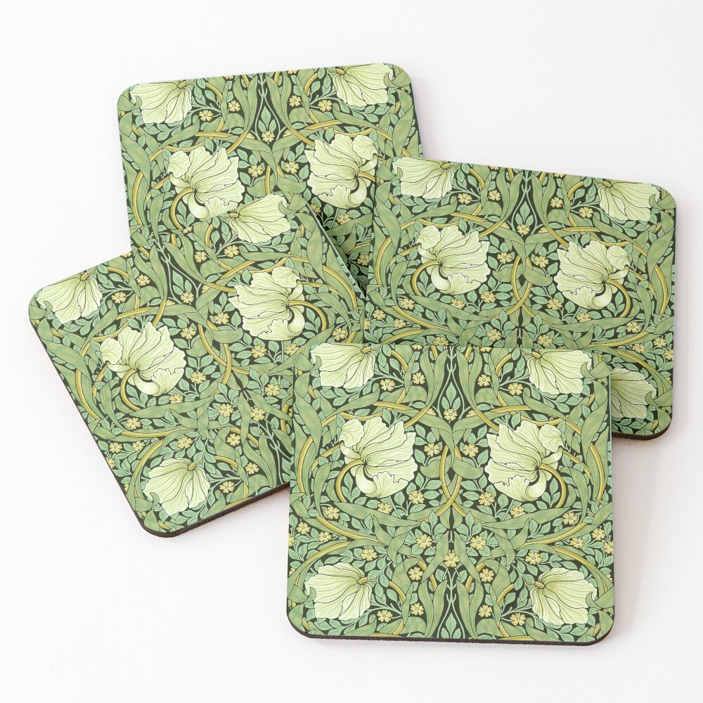 William Morris Pimpernel Coasters (Set of 4)