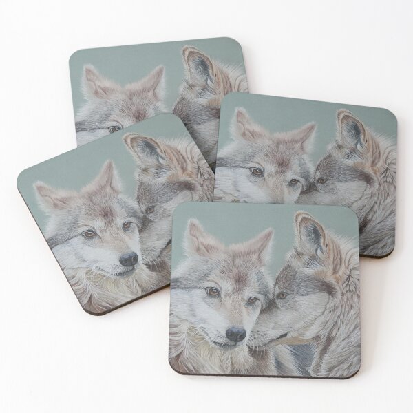 Item preview, Wolves  "Soul mates" designed and sold by cathyscreations.