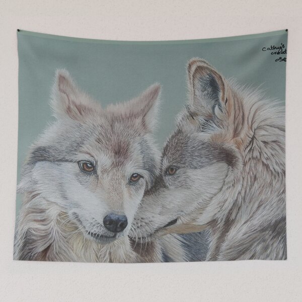 Item preview, Wolves  "Soul mates" designed and sold by cathyscreations.