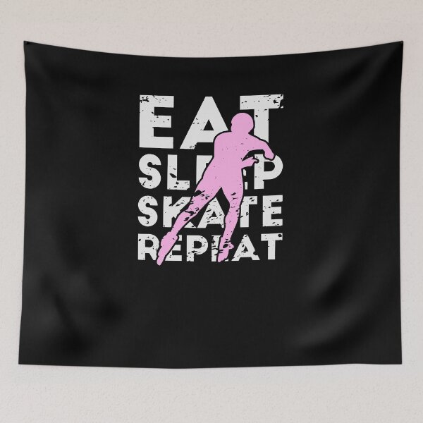 Item preview, Eat Sleep Skate Repeat Retro Roller Skates Inlineskating Gift designed and sold by jeffded.