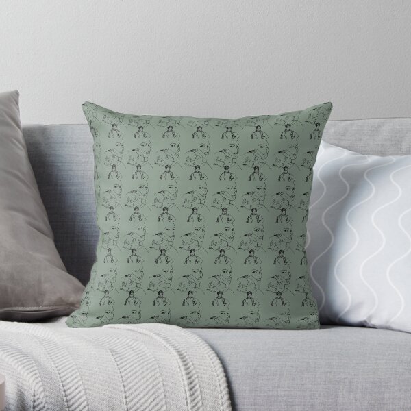 face to face Throw Pillow