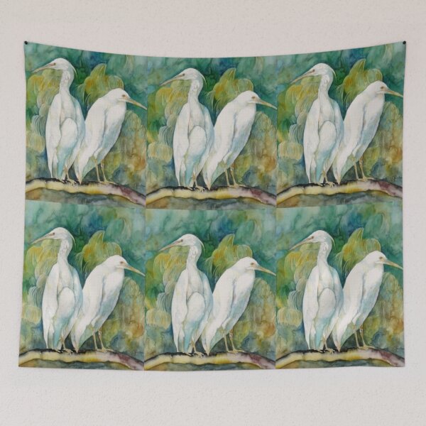 Item preview, Egrets designed and sold by Peggy Guichu.