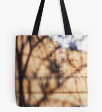Blue window in corner Tote Bag