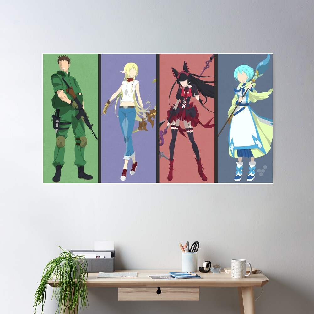 Anime GATE Poster for Sale by AlanWolez