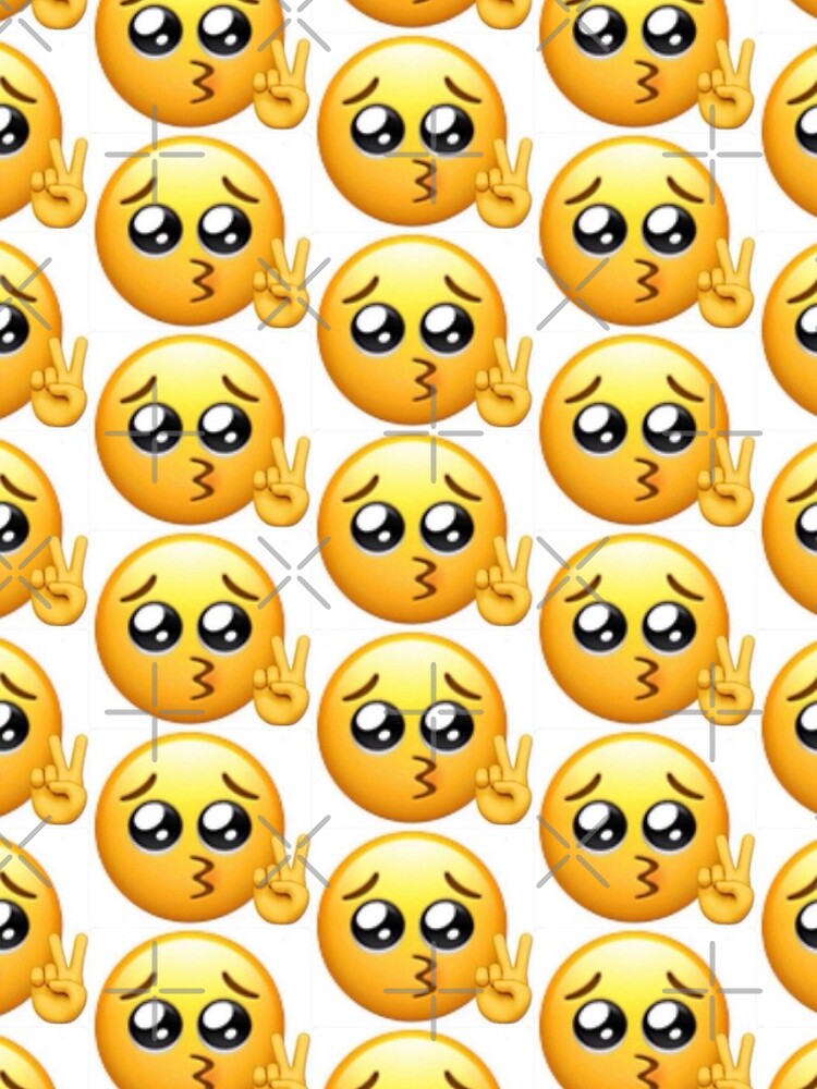 "kissing peace sign emoji" iPhone Case & Cover by baileyxo Redbubble