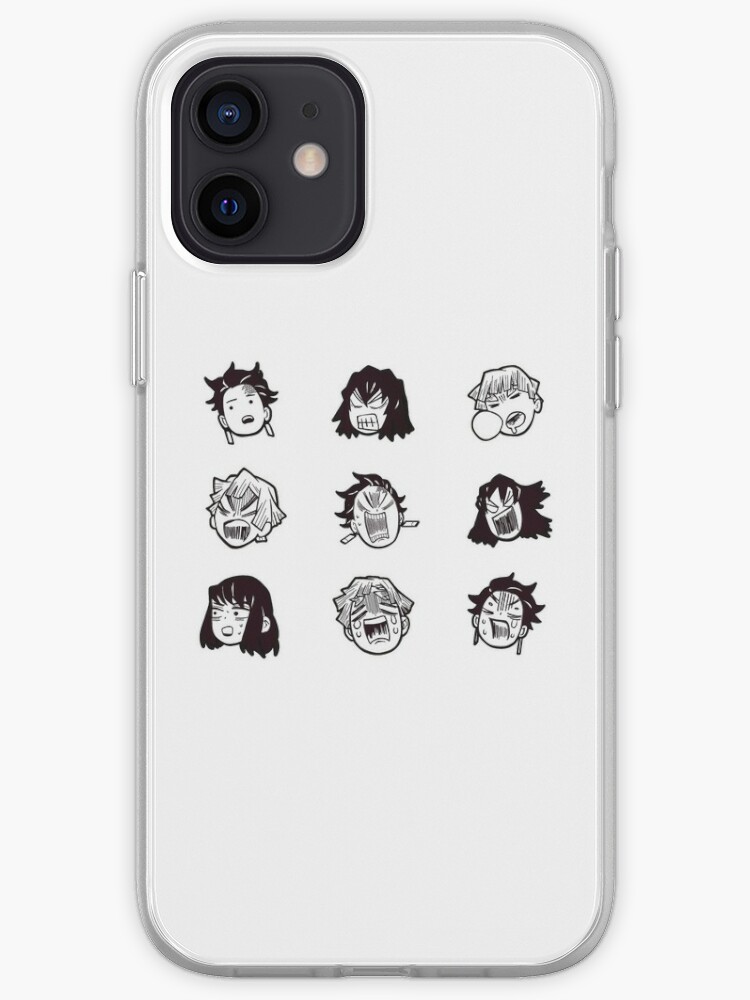 Kimetsu No Yaiba Demon Slayer Anime Manga Icons Iphone Case Cover By Itsgalalala Redbubble