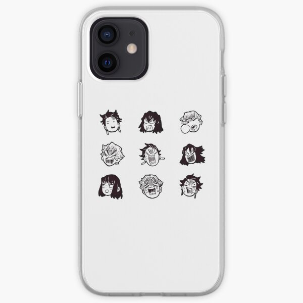 kimetsu no yaiba/demon slayer anime manga icons iPhone Soft Case