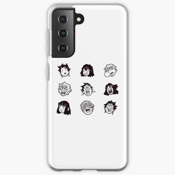 icônes de manga kimeetsu no yaiba / démon slayer anime Coque souple Samsung Galaxy