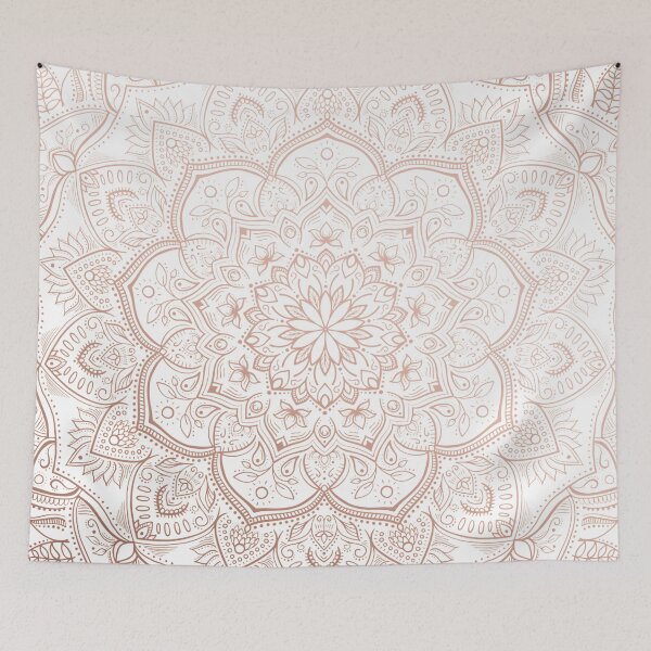 Item preview, Lace Mandala Full - Rosegold designed and sold by halconiandesign.