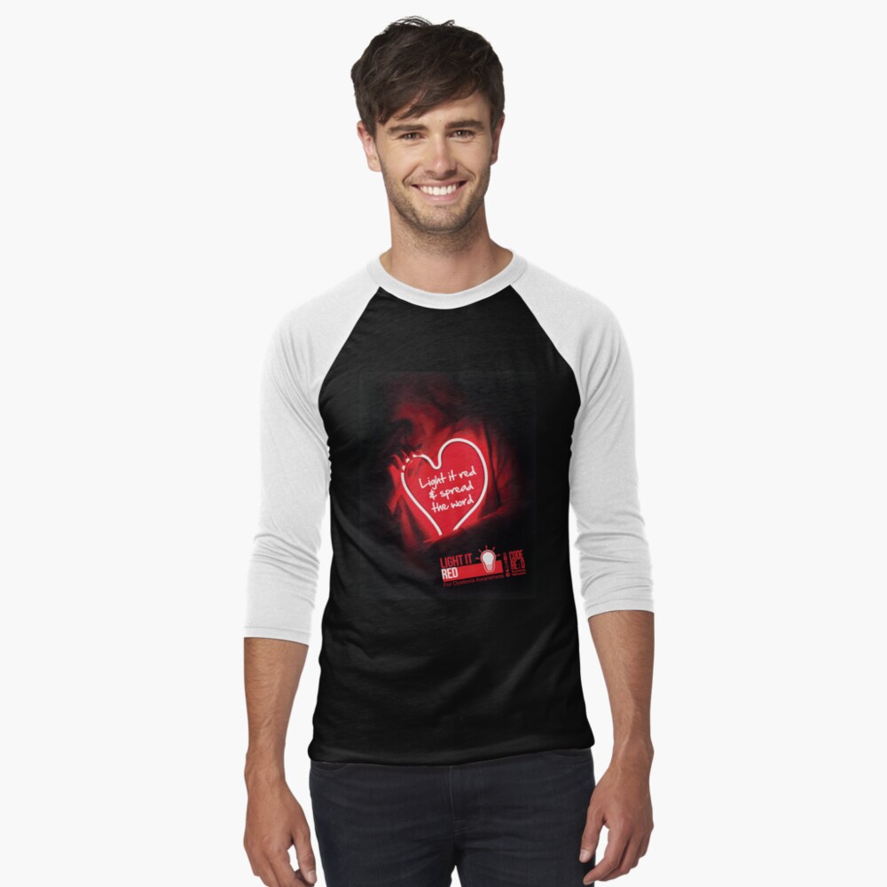 Item preview, Baseball ¾ Sleeve T-Shirt designed and sold by CodeRead.