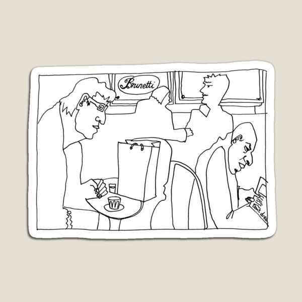 Cafe Series - Caffeinated Focus (Black Ink) Magnet