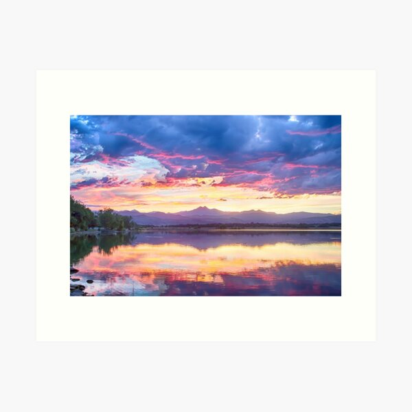 Scenic Colorado Rocky Mountain Sunset View Art Print