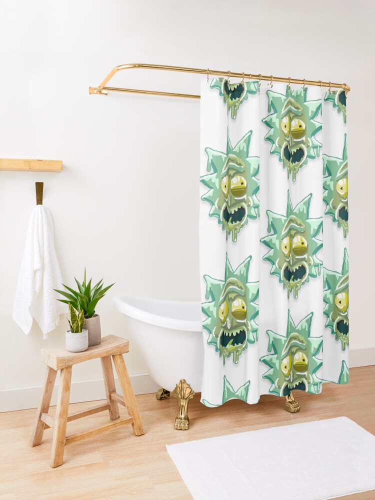 Alternate view of Toxic Rick aka Gunk Rick from Rick and Morty™ Shower Curtain
