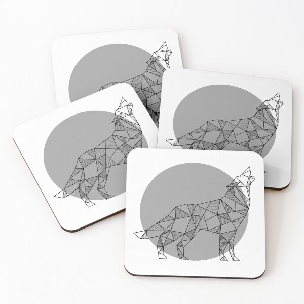 Item preview, Howling Wolf Geometric designed and sold by alcateiaart.