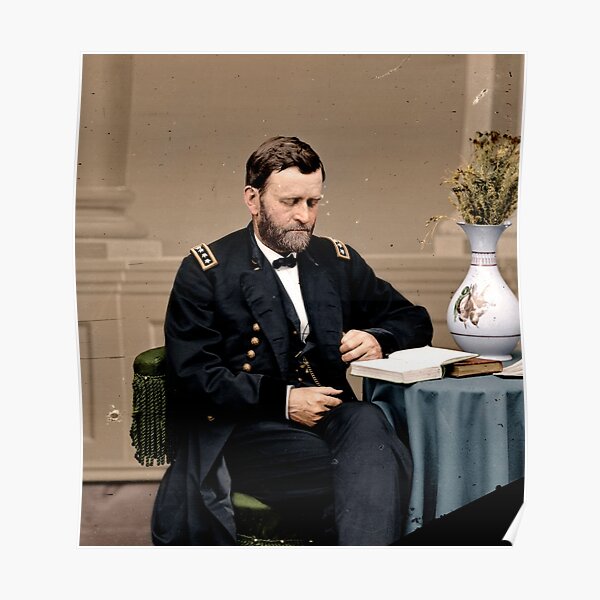 Ulysses S. Grant Reading Poster