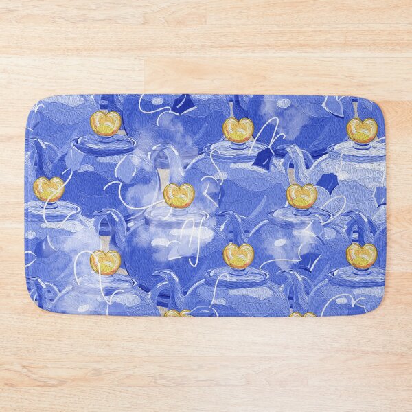 Item preview, Tea Love Tea Pot Pattern | Blue + Yellow designed and sold by L Diane Johnson.