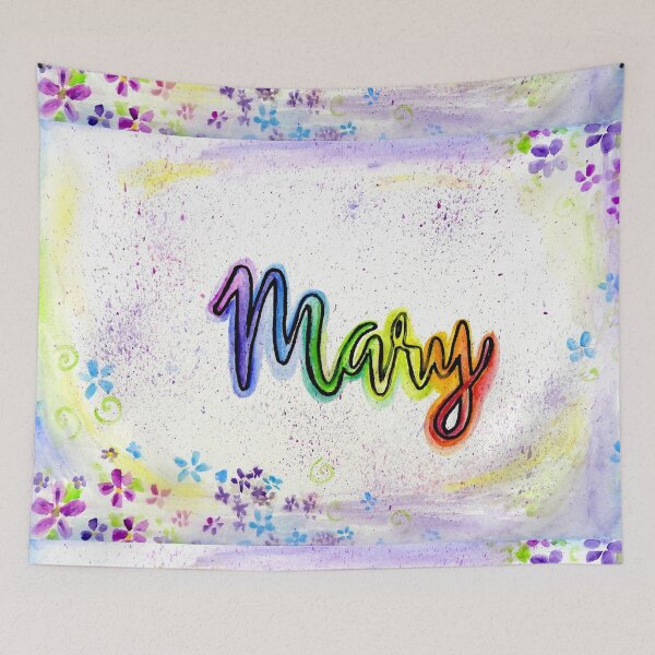 Artikelvorschau, Mary Aquarellname entworfen und verkauft von Stephanie Skeem.