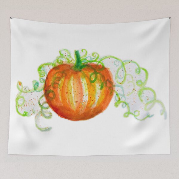 Item preview, Hand painted watercolor pumpkin designed and sold by Stephanie  Skeem.