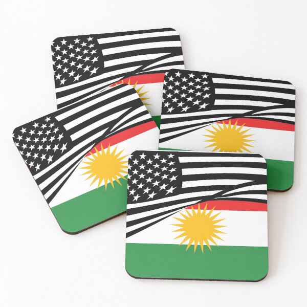 Item preview, Kurdish Flag American Flag  designed and sold by Pollylitical.
