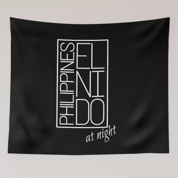 Item preview, El Nido at Night Philippines Traveler Typography Diver Paradise Gift designed and sold by peter2art.