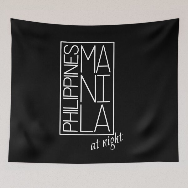 Item preview, Manila at Night Philippines Traveler Typography Diver Paradise Gift designed and sold by peter2art.