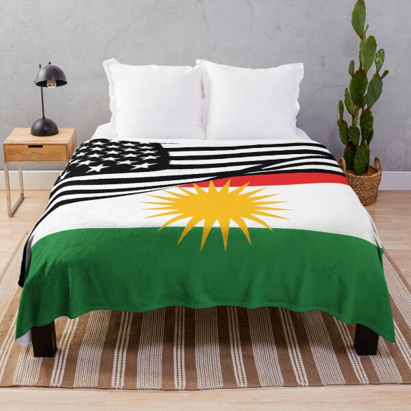 Item preview, Kurdish Flag American Flag  designed and sold by Pollylitical.