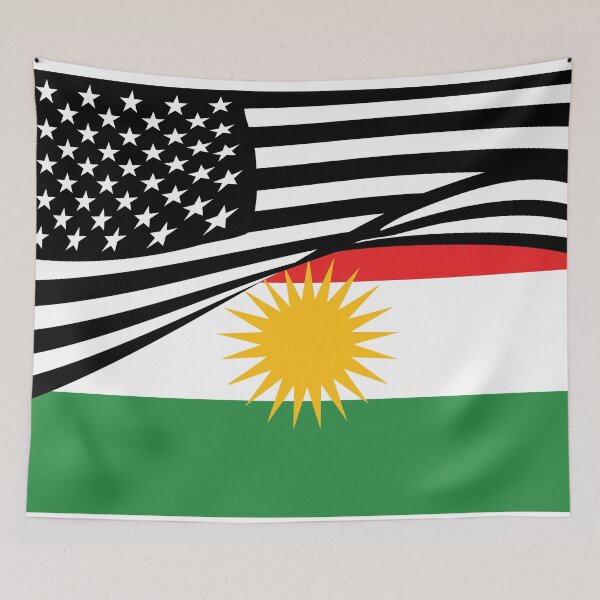Item preview, Kurdish Flag American Flag  designed and sold by Pollylitical.