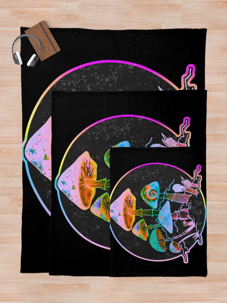 Alternate view of Garden of Shrooms 2020 Throw Blanket