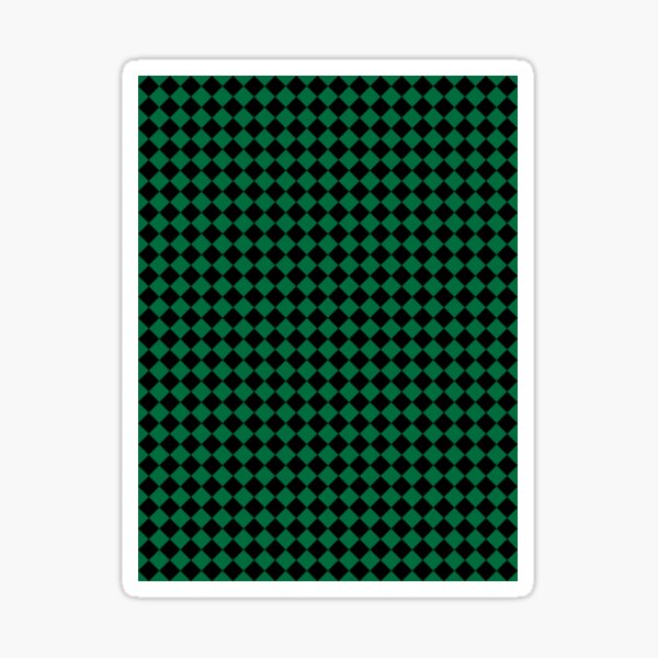 Item preview, Black and Cadmium Green Diamonds designed and sold by ColorsPatterns.