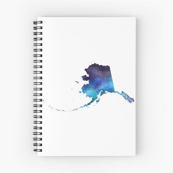 Item preview, Alaska State Galaxy Map / United States Art Print designed and sold by Alisha Watercolors.