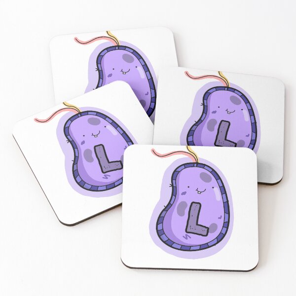 Item preview, Alfabeto Letra L Bacterias Púrpuras designed and sold by kidsmonogram.