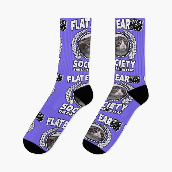 Item preview, Funny Flat Ear Society Cat Meme Shirt designed and sold by xmememachinex69.