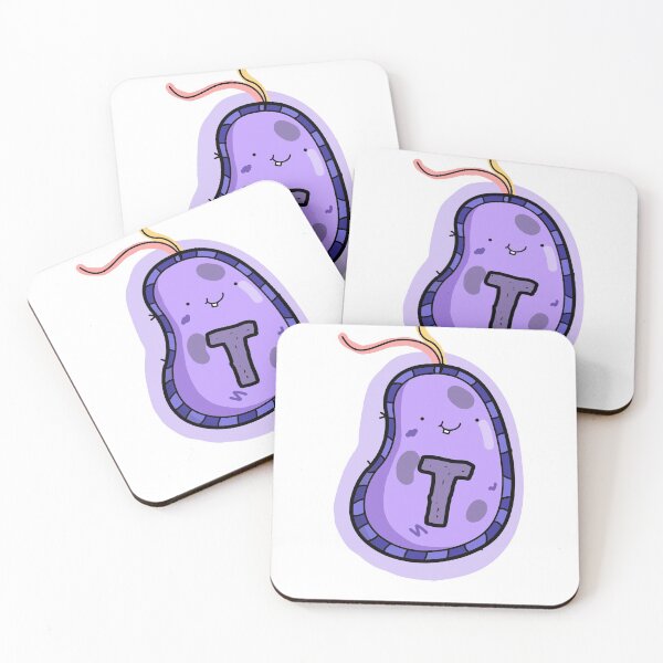 Item preview, Alfabeto Letra T Bacterias Púrpuras designed and sold by kidsmonogram.