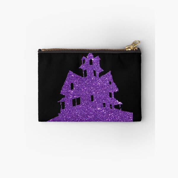 Item preview, Purple Glitter Haunted House Silhouette designed and sold by GL Digital Artwork .