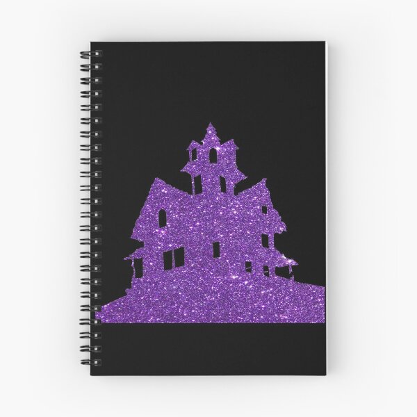 Item preview, Purple Glitter Haunted House Silhouette designed and sold by GL Digital Artwork .