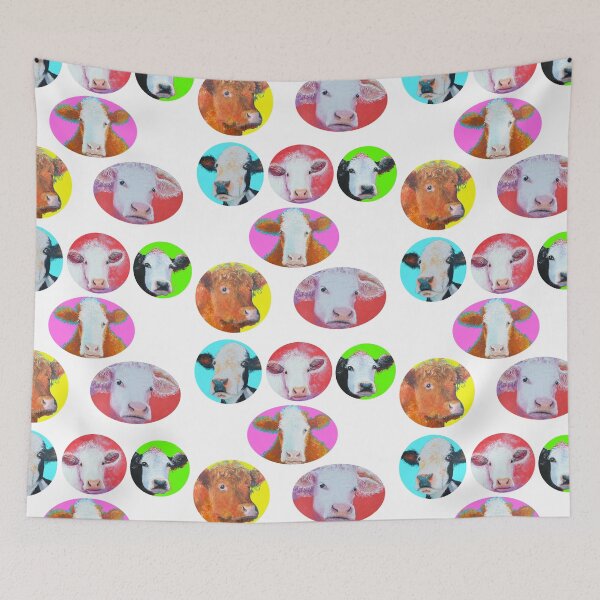 Item preview, Colorful Cows  designed and sold by MatsonArtDesign.
