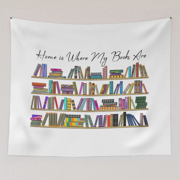 Item preview, Home is Where My Books Are designed and sold by ALifeSavored.