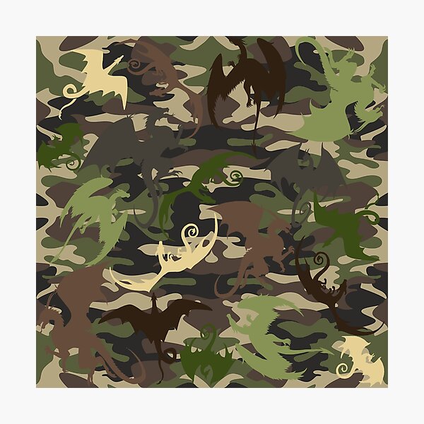 Item preview, Camouflage Dragons  designed and sold by Kestrelle.