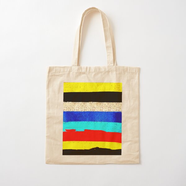 Colourful Horizontal Stripes Cotton Tote Bag