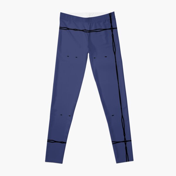 Graph Paper - Large Navy Leggings