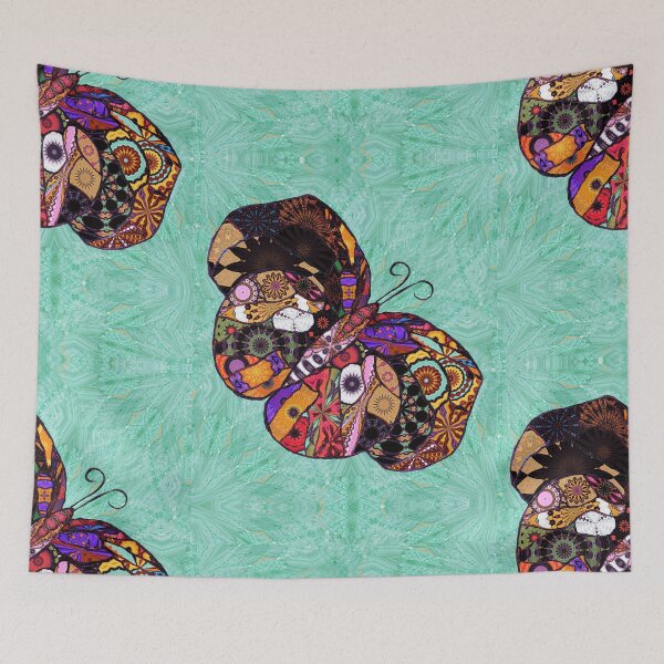 Item preview, ♥ Patchwork Butterfly  Sticker designed and sold by HighwayForSouls.