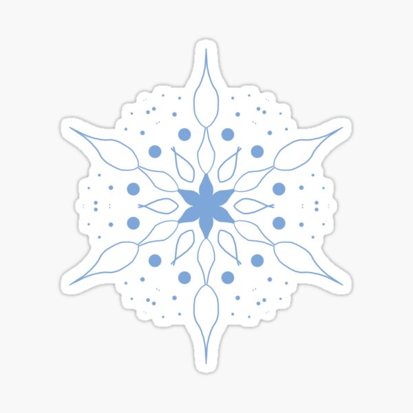 Mandela snowflake Sticker