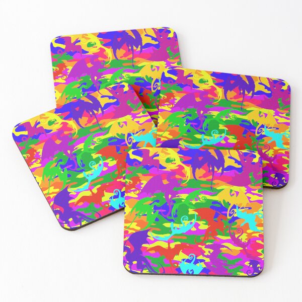 Item preview, Hippy Camouflage Dragons  designed and sold by Kestrelle.