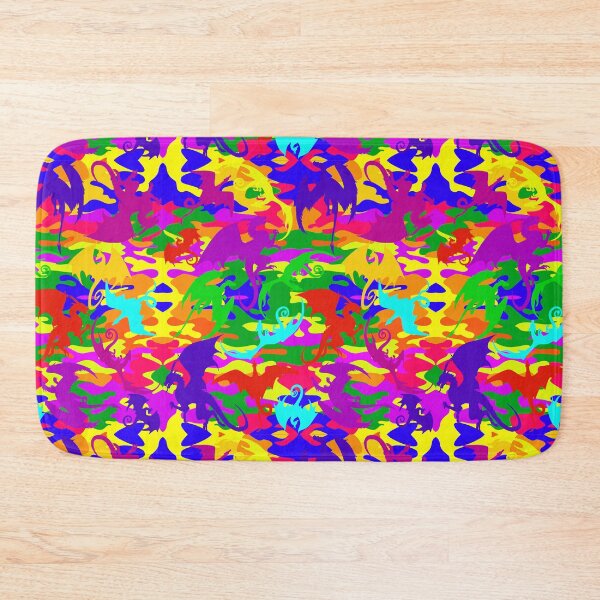 Item preview, Hippy Camouflage Dragons  designed and sold by Kestrelle.