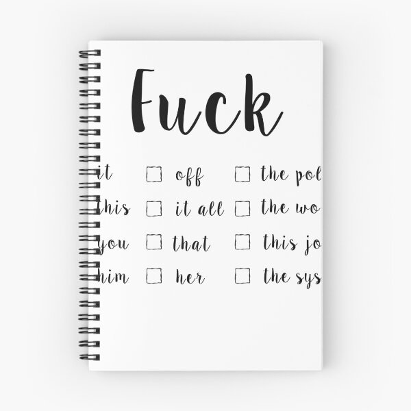 Item preview, Fuck multiple choice writing -funny design fuck black designed and sold by Sitamood.