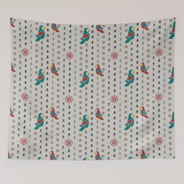 Item preview, Pirates Yarrr! Gray Background designed and sold by Liz Wisdom.